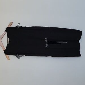 Maje Black Cold Shoulder Mini Dress